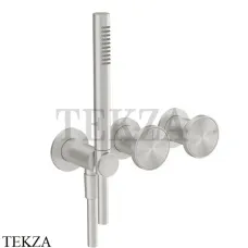 Gessi Origini NEUTRAL Смеситель для душа 2 потока, внешняя часть 66036-149, Finox Brushed Nickel