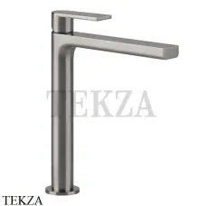 Gessi Emporio Via manzoni Смеситель для раковины высокий, без сливного гарнитура 38609-149, Finox Brushed Nickel