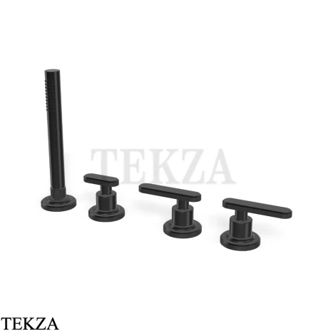 FIMA Carlo Frattini Park Line Смеситель на борт ванны без излива F1324/1CS, brushed black chrome