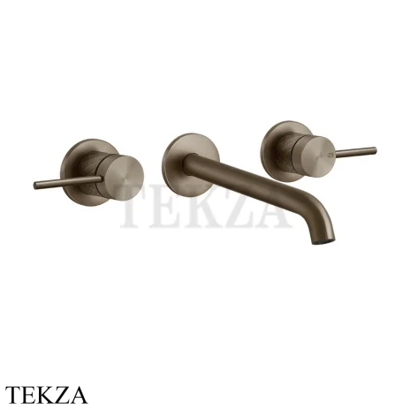 Gessi 316 INTRECCIO Смеситель для раковины, длинный, внешняя часть 54194-761, Coffee Bronze Brushed PVD
