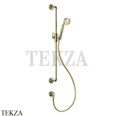 Gessi VENTI20 Штанга в комплекте с душевой лейкой, шланг, вывод 65142-246, Gold PVD Gessi VENTI20 Штанга в комплекте с душевой лейкой, шланг, вывод 65142-246, Gold PVD