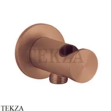 Gessi 316 SHOWER Держатель для душа с выводом для шланга 54161-708, Copper Brushed