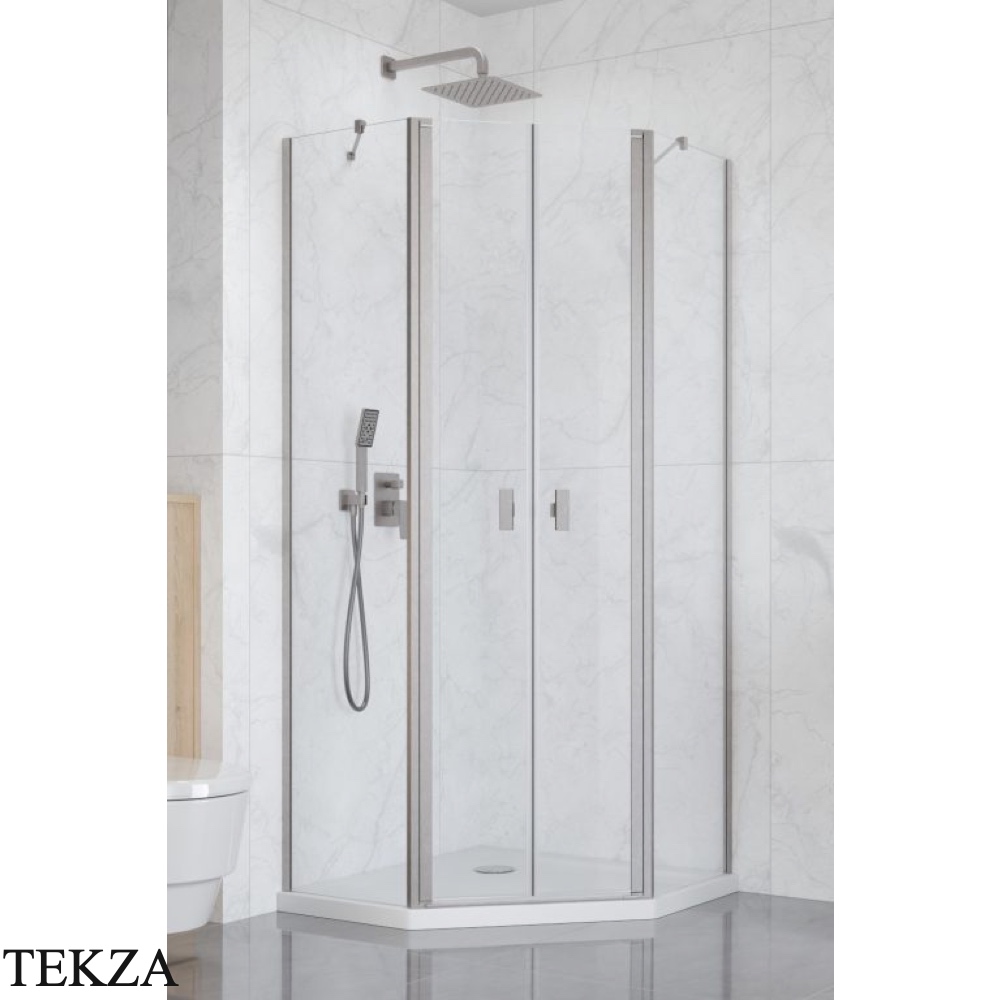 Radaway Nes PTD Комплект боковых стенок 100х90 см, 10051500-91-01, брашированный никель
