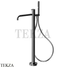 FIMA Carlo Frattini SNAP Смеситель для ванны напольный, внешняя часть F3114/6NCS, Brushed black chrome