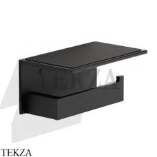 Decor Walther CONTRACT TPH4 Держатель туалетной бумаги с полкой 0654160, черный матовый