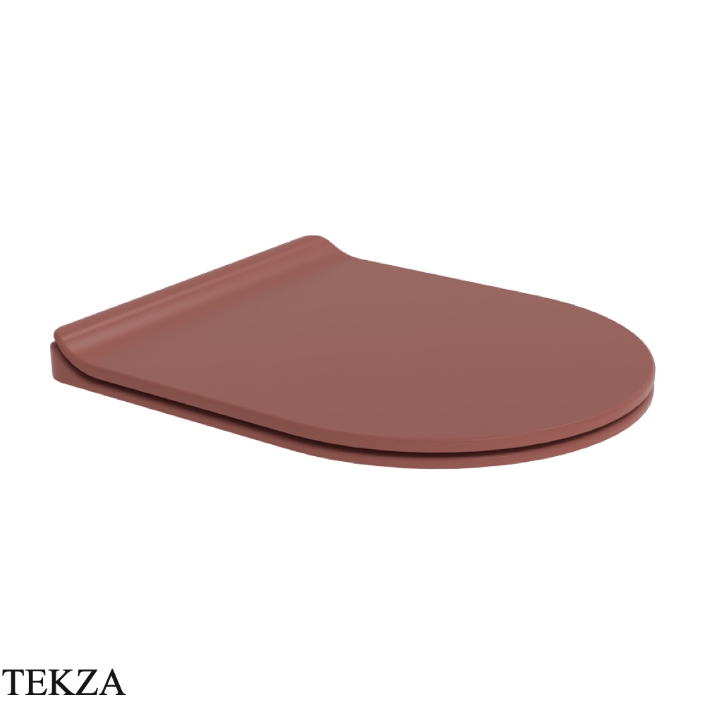 Flaminia LINK сиденье с крышкой Slim с микролифтом 37×45×3 см, красный-бордо Uva pantone матовый