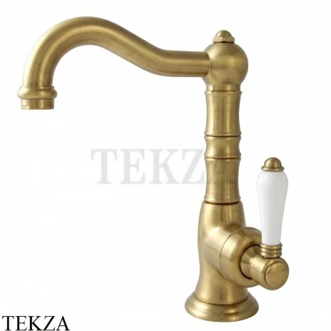 Nicolazzi Cinquanta Смеситель для раковины без гарнитура P.Mont Blanc, 3458TCOS76C, Brushed brass