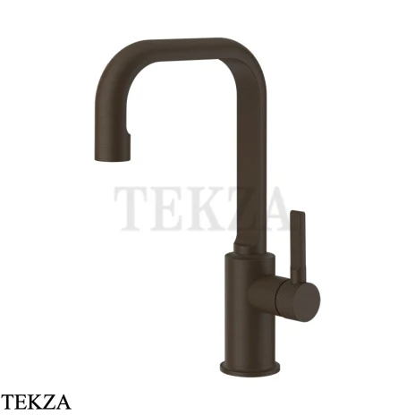 Gessi INCISO Смеситель для раковины высокий, ручка сбоку, без гарнитура 58006-845, Dark Bronze