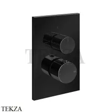 Gessi Habito RIGATO Термостат для душа, 2 потока, внешняя часть 73535-706, Black Metal PVD