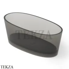 Dea Design Nature Ванна отдельностоящая овальная 160x75 Glasstech DD8617 1600 R4, Smoky Black R4