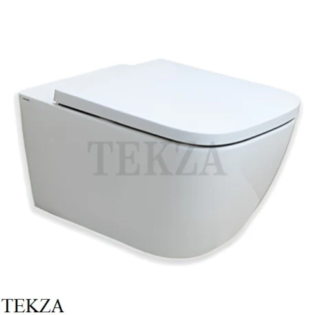 Hatria Tecna Унитаз подвесной, чаша без ободка, слив торнадо Y9DJ01, белый глянец