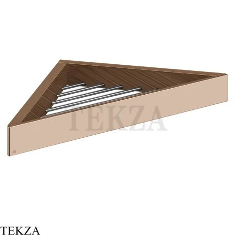 Gessi Rettangolo Угловая решетка-полка в душевую зону 20861-030, Copper PVD