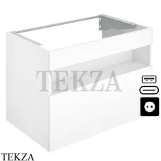 KEUCO Stageline Тумба под умывальник 80, 1 ящик, USB-розетка 32862300100, белый глянец