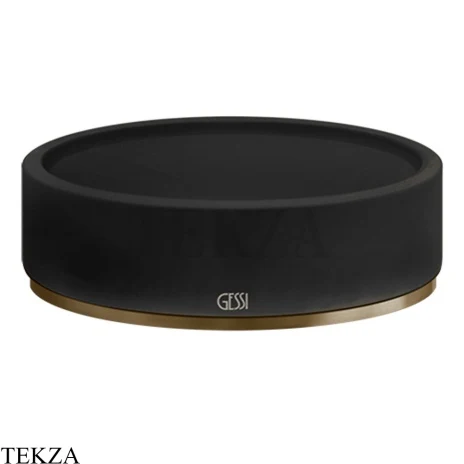 Gessi 316 ACCESSORIES Мыльница настольная, композит черный 54726-791, Deep Bronze Brushed PVD