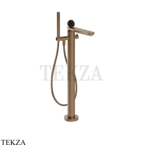 Gessi Perle Смеситель для ванны напольный, внешняя часть 74229-708, медь Brushed