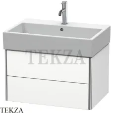 Duravit XSquare Тумба подвесная под раковину XS419401818, 2 выдвижных ящика, белый матовый