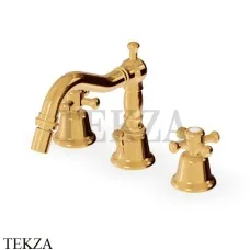 Zucchetti Delfi Смеситель для биде с донным клапаном Z46368.8008C40, золото глянец