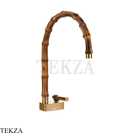 Gessi Jacqueline Смеситель для раковины средний, без донного клапана 77019-735, бронза глянец