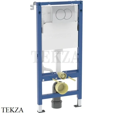 Geberit Duofix Delta UP100 Комплект инсталляция для унитаза в капитальную стену, в пол 458.149.21.2, хром глянец Delta01