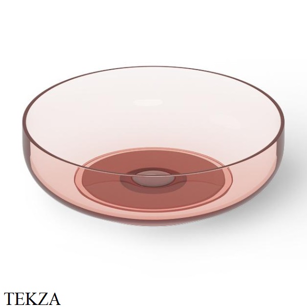 Dea Design Washbasins Раковина настольная D40 см Glasstech DD9101 400 R5, Pomegranate R5