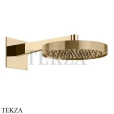 Gessi Inverso Diamantato Верхняя душевая лейка с кронштейном 63468-735, Warm Bronze PVD