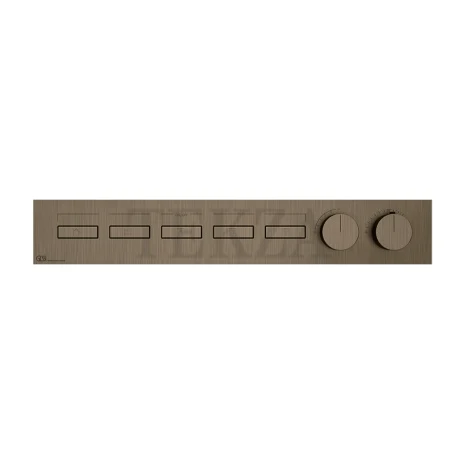 Gessi HI-FI Термостатический смеситель на 5 потоков, внешняя часть 63018-761, бронза Coffee