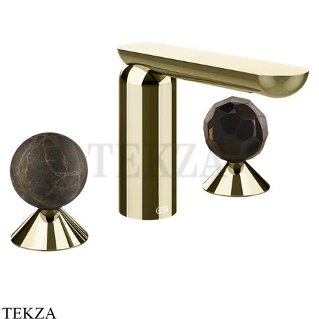 Gessi Perle Смеситель для раковины на 3 отв., без гарнитура 74125-710, шампань глянец
