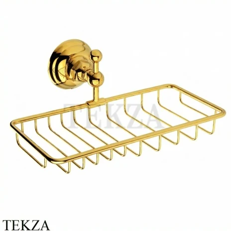 Nicolazzi Classici Полочка-решетка в душевую зону 1493GB, золото глянец