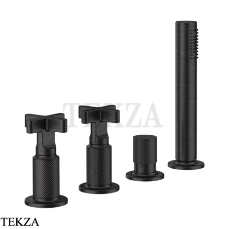 Gessi INCISO+ Смеситель для ванны без излива 58143-187, Aged Bronze