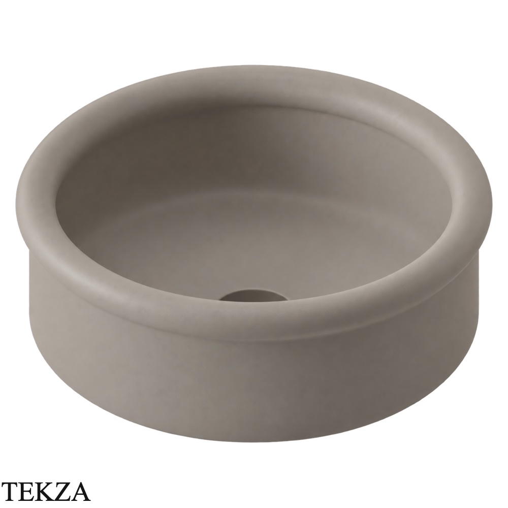 ArtCeram Brera раковина накладная круглая BRL001 41 00, Brown Matera матовый