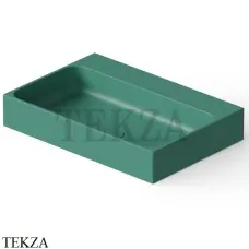 Dea Design Washbasins Раковина настольная квадратная 41х41 Solid Surface DD9083 410 10, Green №10