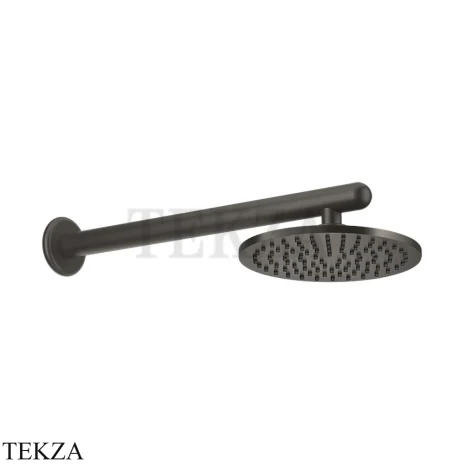 Gessi Goccia Верхняя лейка с кронштейном D20 см 33655-707, Black Metal Br. PVD