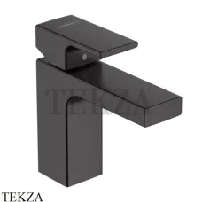 Hansgrohe Vernis Shape Смеситель для раковины, с донным клапаном 71561670, черный матовый