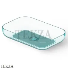 Dea Design Washbasins Раковина настольная 58х38 см Glasstech DD9103 580 R8, Lake Water Blue R8