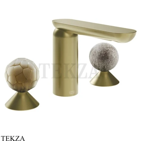 Gessi Perle Смеситель для раковины на 3 отв., без гарнитура 74465-727, шампань Brushed