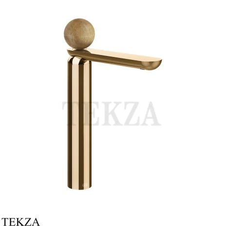 Gessi Perle Смеситель для раковины высокий, с донным клапаном 74353-735, бронза глянец