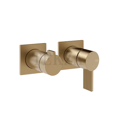 Gessi Inverso RIGATO Смеситель для душа, 2 потока, внешняя часть 73538-791, Deep Bronze Brushed PVD