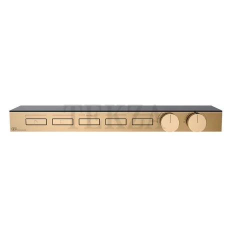 Gessi HI-FI Термостатический смеситель с полочкой, на 5 потоков, внешняя часть 63028-735, бронза глянец