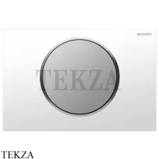 Geberit Sigma10 Клавиша смыва, пластик 115.758.KL.5, белый глянец/хром матовый