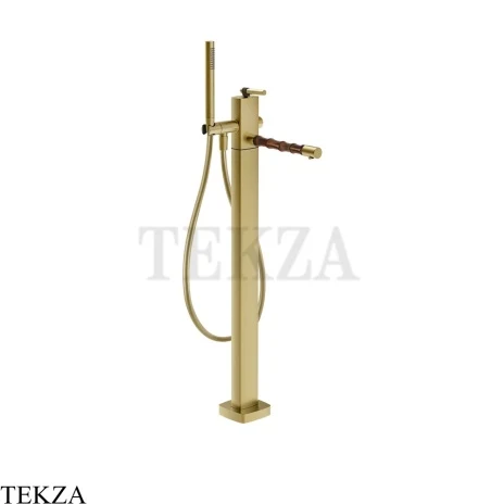 Gessi Jacqueline Смеситель для ванны напольный, внешняя часть 77028-727, шампань Brushed