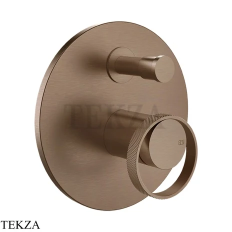 Gessi ANELLO Смеситель для душа круглый, на 2 потока 63377-708, Copper Brushed PVD