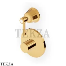 Zucchetti Delfi Термостат для душа, на 2-3 выхода, внешняя часть Z46646.C40, золото глянец