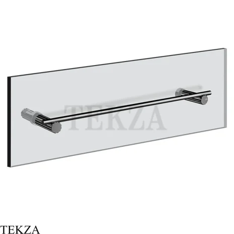 Gessi Incastri Полотенцедержатель для крепления на стекло, 30 см 75511-706, black хром глянец