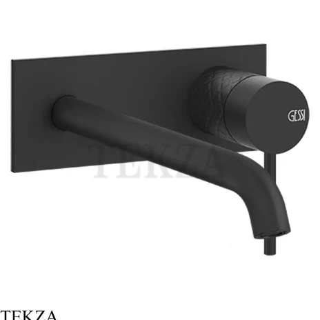 Gessi 316 INTRECCIO Смеситель для раковины на планке длинный, внешняя часть 54190-299, Black XL