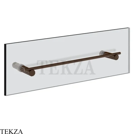Gessi Incastri Полотенцедержатель для крепления на стекло, 30 см 75511-845, бронза Dark Brush