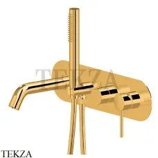 Newform XT Смеситель для ванны с гарнитуром, внешняя часть 4272E.61.020, PVD Glossy gold