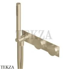 Ritmonio Dot316 Смеситель для душа с гарнитуром, внешняя часть PR50GG101 ICX, Champagne Stainless Steel