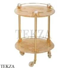 Migliore Cristalia SWAROVSKI Туалетный столик на колесиках 16850, золото глянец