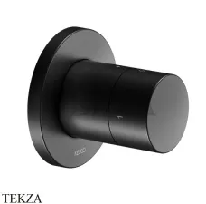 Keuco IXMO Pure Вентиль запорный, переключатель на 2 потока, круг, внешняя часть 59557370001, черный матовый