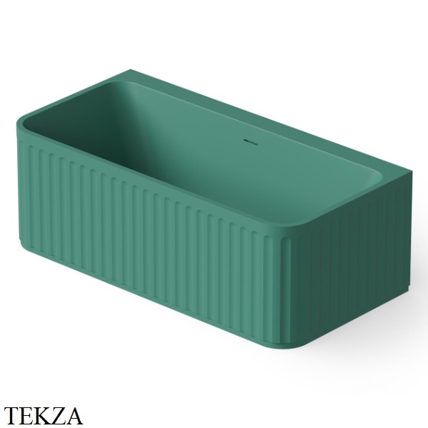 Dea Design Stripes Ванна отдельностоящая пристенная 160x80 Solid Surface DD8805 1600 10, Green №10